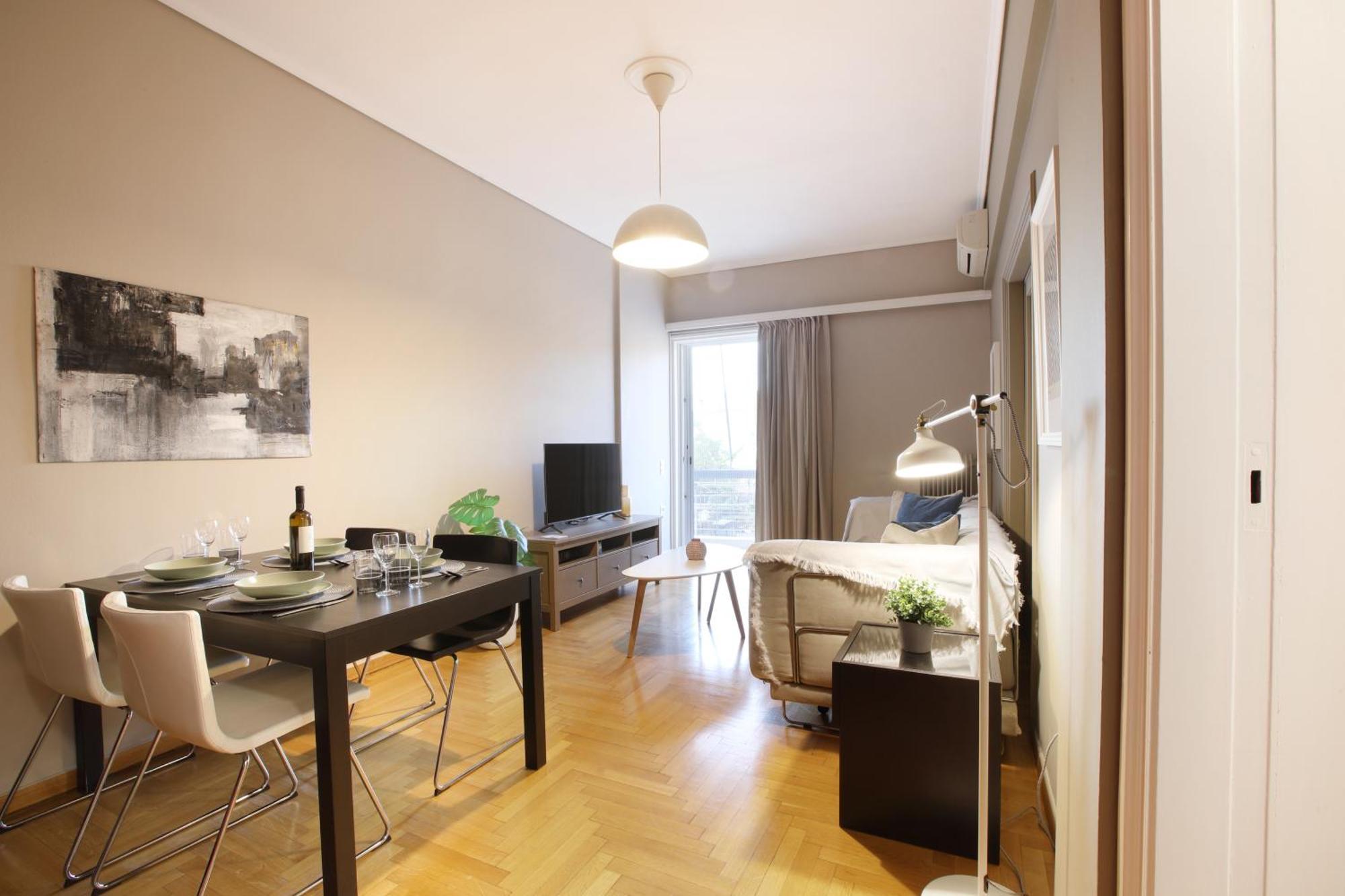 Modern 2Bd Apartment Next To Acropolis Ateny Zewnętrze zdjęcie